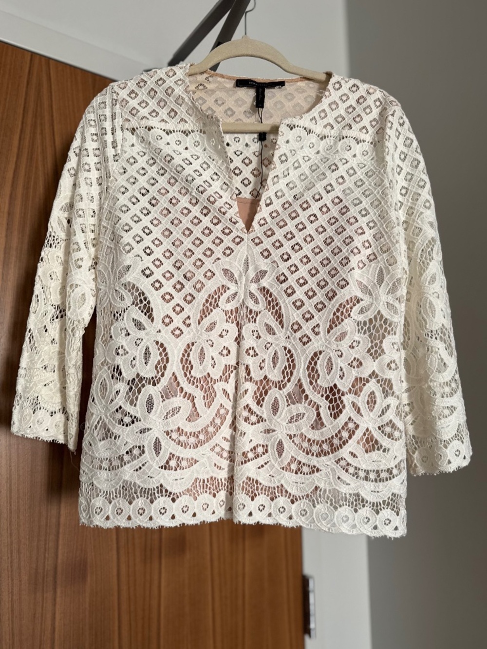 New without tag - white lace blouse